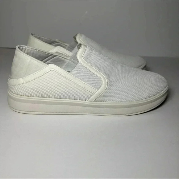 NWT OLUKAI SIZE 10 white skip ons Olukai Womens White Ki'ihele Slip On - Picture 8 of 14